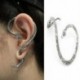 Vintage kígyó szél kísértés Silver Ear Stud gótikus Punk mandzsetta Wrap fülbevaló JP