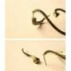 Vintage kígyó szél kísértés Silver Ear Stud gótikus Punk mandzsetta Wrap fülbevaló JP