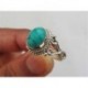 9 Vintage Unisex Charm 925 ezüst gyűrű türkiz esküvői eljegyzési méret 6-10