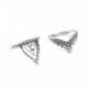7Pcs / Set Boho Vintage Ezüst Kristály Ametiszt Midi A Knuckle Ring Ékszer felett