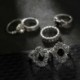 15Pcs Boho Retro Midi ujj gyűrű szett Vintage Punk Knuckle gyűrűk Esküvői ékszerek