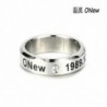 Onew KPOP STAINLESS STEEL SHINEE ON MIN MIN TAEMIN KEY JONG HYUN KPOP RING JEWELRY