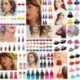 * 7 Pink Női divat Bohém fülbevaló Vintage Boho hosszú bojt fülbevaló fülbevaló