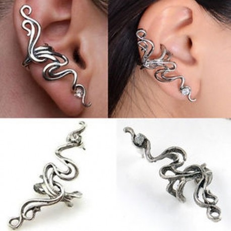Fashion 1PCS Crystal fül mandzsetta Wrap Clip fülbevaló Punk Rock Temptation fül Stud