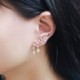 2 1 pár női divat kristály strasszos fül fülbevaló elegáns ékszer ajándék