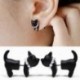 1Pc fekete Punk Cool egyszerű sztereoszkópos macska cica Impalement Lady Stud fülbevaló
