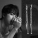Ezüst színű fülbevaló - Két hosszú lánccal - Kúppal - Két golyóval - KPOP - BTS - Bangtan Boys - 2