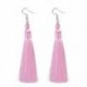 * 26 Pink Vintage nők Bohém fülbevaló Hosszú bojt Fringe Boho Dangle fülbevaló ékszerek