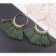 * 26 Pink Vintage nők Bohém fülbevaló Hosszú bojt Fringe Boho Dangle fülbevaló ékszerek