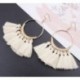 * 26 Pink Vintage nők Bohém fülbevaló Hosszú bojt Fringe Boho Dangle fülbevaló ékszerek