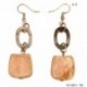 * A-2 (6,5 * 2 cm) Boho geometriai nők kerek dangle csepp horog fül fülbevaló fél ékszer JP