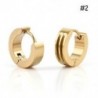 2 * 2Pcs Női Férfi strasszos kristály rozsdamentes acél huggie karika fülbevaló Új