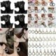 * 11 Színes Női luxus kerek strasszos kristály geometriai karika fülbevaló Stud ékszer ajándék