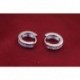 Arany Vintage 2Pcs férfi női kristály rozsdamentes acél fül karika Stud Huggies fülbevaló