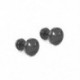 Ezüst Új Punk Barbell rozsdamentes acél csontváz fül Stud női / férfi Piercing fülbevaló