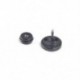 Ezüst Új Punk Barbell rozsdamentes acél csontváz fül Stud női / férfi Piercing fülbevaló