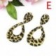 E Leopard (7 * 3,7 cm) Női Boho Geometriai Dangle Drop Hook Akril gyanta fül fülbevaló ékszerek