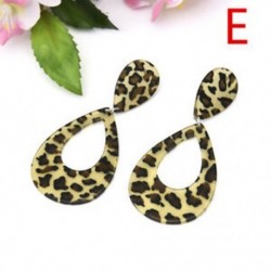 E Leopard (7 * 3,7 cm) Női Boho Geometriai Dangle Drop Hook Akril gyanta fül fülbevaló ékszerek