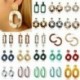 * 16 G-3,7 * 5,5 cm Női Boho Geometriai Dangle Drop Hook Akril gyanta fül fülbevaló ékszerek
