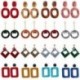 * 16 G-3,7 * 5,5 cm Női Boho Geometriai Dangle Drop Hook Akril gyanta fül fülbevaló ékszerek
