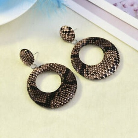 * 17 Dark BRown Női Boho Geometriai Dangle Drop Hook Akril gyanta fül fülbevaló ékszerek