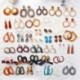 * 17 Dark BRown Női Boho Geometriai Dangle Drop Hook Akril gyanta fül fülbevaló ékszerek