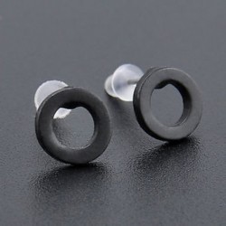 Fekete Vintage női punk rock kör fül fülbevalók Piercing fekete arany ezüst