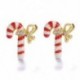 Mikulás Retro nők karácsonyi party ékszerek hópehely candy fül fülbevaló Xmas ajándékok