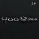 2 * Vintage fül klip mandzsetta Stud Dangle fülbevaló készlet nők Punk ezüst fülbevaló ékszerek