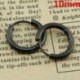 * 17 fekete (10 mm) Női divat 925 ezüst kristályos harisnya dörömbölő karika fülbevaló
