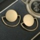 Arany Női egyszerű Boho kerek kör geometriai dangle csepp fül fülbevaló ékszerek