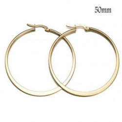 * 3 arany (50 mm) Divattervezés Geometria Arany / Ezüst Nők Kerek Csepp Hoop Fülbevaló Ékszerek