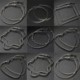 * 15 Ezüst Szív (8,2 cm) Divattervezés Geometria Arany / Ezüst Nők Kerek Csepp Hoop Fülbevaló Ékszerek