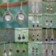 * E3 (3,2 * 1,1 cm) 925 Ezüst Ametiszt Holdkő Opál Ruby Topáz Dangle Drop Fülbevaló Hook Ékszerek