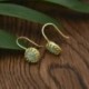 Női Opal Hook fülbevaló divatos évforduló 18 k arany töltött csepp dangle ajándék