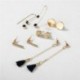 5Pairs / Set Boho Geometry Circle Tassel Női Arany Stud Fülbevaló fülbevaló
