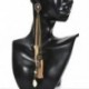 Női Divat Vintage Fülbevaló Bohém Hosszú címer Fringe Boho Dangle Fülbevaló