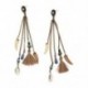 Női Divat Vintage Fülbevaló Bohém Hosszú címer Fringe Boho Dangle Fülbevaló