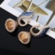 Női Retro Vintage Indiai Páva Jhumka Jhumki Drop Fülbevaló Cigány ékszerek