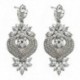 fehér Nők csillogó kristály strasszos fül Stud Dangle csepp fülbevaló esküvői ékszerek