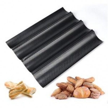 1X (Baguette lemez baguette sütőtálca baguette forma tapadásmentes bevonattal X0U1