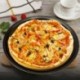 Fekete - 2db-os készlet - pizzasütő forma - fém sütőforma - P7R2