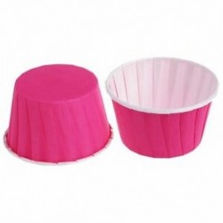 50db Sötét rózsaszín muffin papír szülinapra - esküvőre - évfordulóra - különleges alkalmakra - P9A1