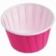 50db Sötét rózsaszín muffin papír szülinapra - esküvőre - évfordulóra - különleges alkalmakra - P9A1