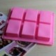 Téglalap alakú szilikon csokoládéforma - fondant forma - sütőforma - C2Y6