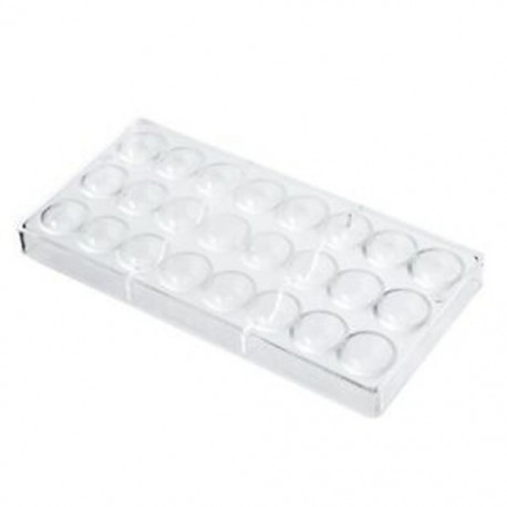24 adagos Félgömb alakú műanyag csokoládéforma - fondant forma - D7G8