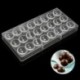 24 adagos Félgömb alakú műanyag csokoládéforma - fondant forma - D7G8