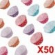 5 x 50db Színes pöttyös muffin papír többféle mintával szülinapra - esküvőre - évfordulóra - különleges alkalmakra
