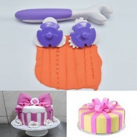 2 szett Henger alakú formázó - sütemény vágó - 2db cserélhető fejjel - marcipán formázó - fondant formázó - V2B1