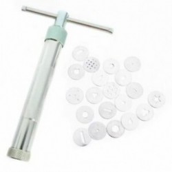 Acélcukorpaszta extruder kézműves pisztoly tippek Craft Fondant Cake szobor Poly K1G1